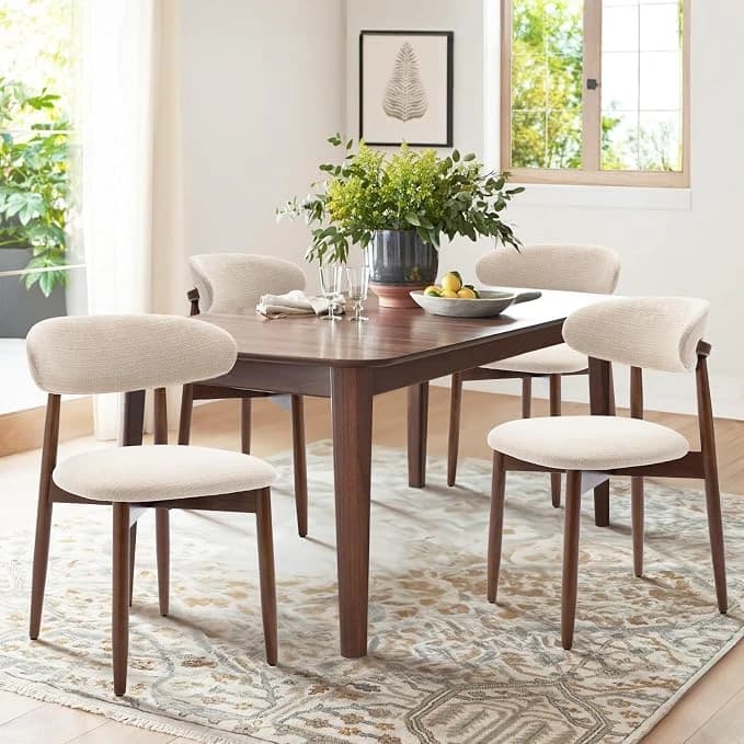 Tapered Walnut Dining Chairs